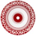 Serving plate armonia red