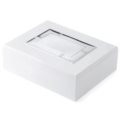 White wood jewelry case