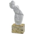 Stylized family on golden base