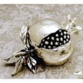 Pomegranate with leaf