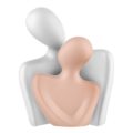 Stylized couple bust