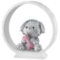 Doggie on white base