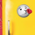 Emoji magnet blowing kiss