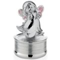 Silver angel musical box