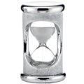 Two minutes satin hourglass