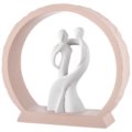 Hugging couple powder base
