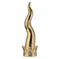 Lucky horn with golden base