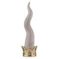 Lucky horn with golden base