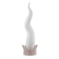 Lucky horn with dove grey base