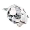 Horn of plenty with coins