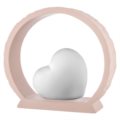 Heart on powder base