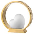 Heart on golden base