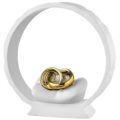 Wedding rings on white base