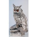 Owl on books