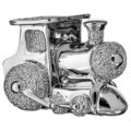 Silver coated locomotive