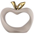 Dove grey stylized apple