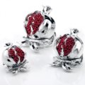 Red and silver pomegranate