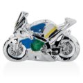 Silver motorbike