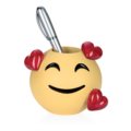 Pen holder smile in love