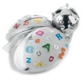 Silver ladybug piggy bank