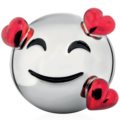 Emoji coin bank smile in love