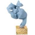 Masks sculpture golden base