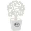 Small silver wedding vase with tree