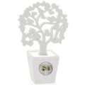 Small golden wedding vase with tree