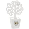 Small golden wedding vase with tree