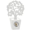Small silver wedding vase with tree