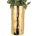 Golden coated vase