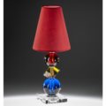 Lampada in cristallo colorato