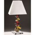 Colored crystal lamp