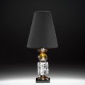 Colored crystal lamp