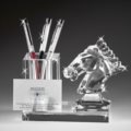 Crystal pen holder