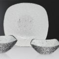 Bowl pebbles silver