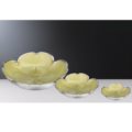 Bowl cloverleaf pearly gold