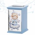 Piggy bank with musical box