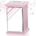 Money bank with musical box