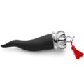 Black lucky horn with crown