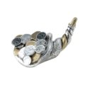 Horn of plenty with coins