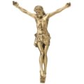 Gold satin crucifix