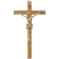 Gold satin crucifix