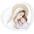 Heart panel holy virgin with child