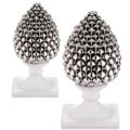 Silver pine cone