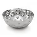 Silver bowl pois