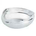 Triangular silver bowl