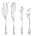 Fish cutlery set baroque style
