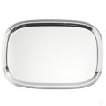 Stadium shape silver tray