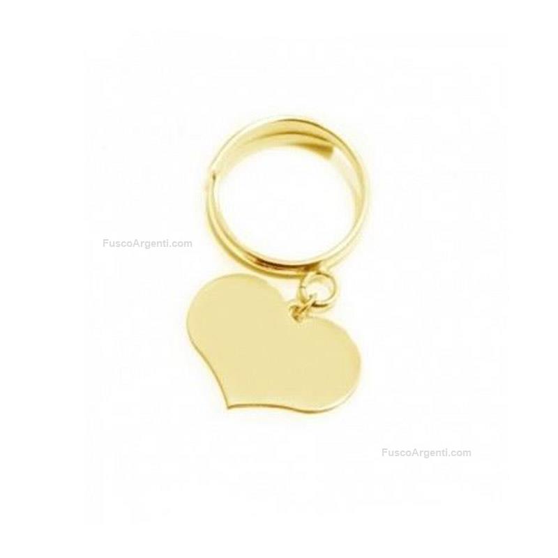 any-g ring with heart shape charm